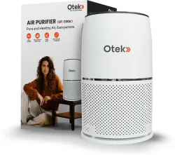 OTEK OT-330A Portable Room Air Purifier (White)
