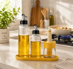OTIZ 1000 ml Cooking Oil Dispenser Set (Pack of 3)