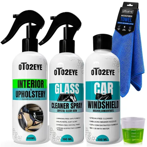 Image of OTO2EYE Car Care Cleaning Kit – 300mL Windshield Washer Fluid, 300mL Glass Cleane