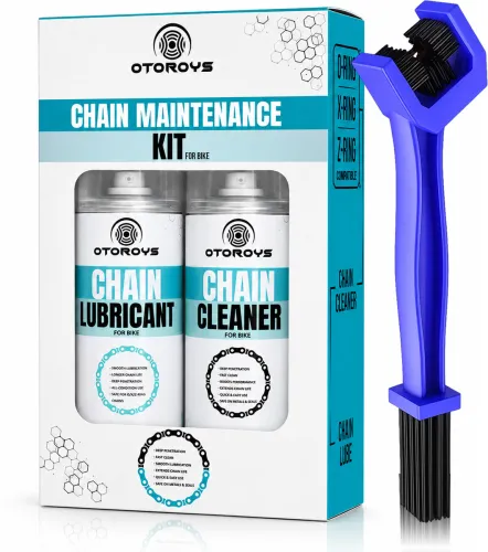 Image of Otoroys Bike Chain Lubricant Cleaner Spray Cleaning Brush Motorcycle 300ml