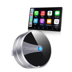 OTTOCAST Mini Tube 2026 Wireless CarPlay & Android Auto Adapter, Plug & Play for iPhone & Android, Seamless Auto-Connect, Stable Performance, Premium Aluminum Design