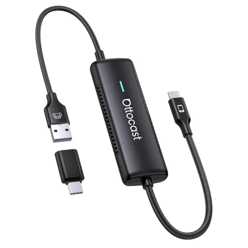 Image of OTTOCAST Mirror Touch Wireless CarPlay & Bi-Directional Phone Mirroring Adapter 