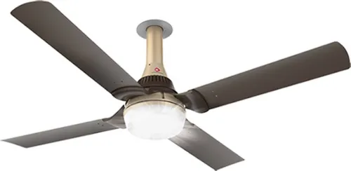 Image of ottomate Smart Lumen with 2 Year Warranty 1250 mm Ceiling Fan  (Champagne Gold, Brown | Pack of 1)