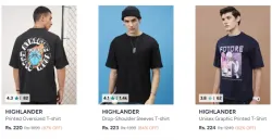 Oversized tshirts at minimum 85% Discount