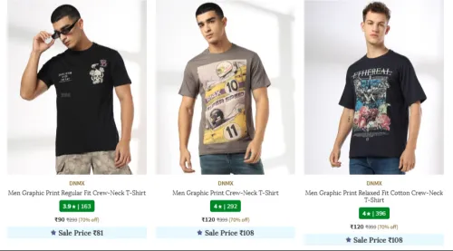 Image of Oversized Tshirts at up to 93% Discount