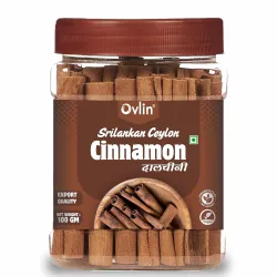 Ovlin Sri Lankan Ceylon Cinnamon Sticks (Dalchini) Premium Whole Dalchini | Export Quality Natural Spice | Aromatic Cinn