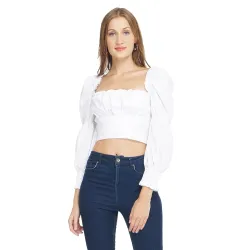 oxolloxo Lavender Kitty Womens Crop Top