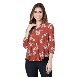 oxolloxo Womens Floral Regular Fit Top