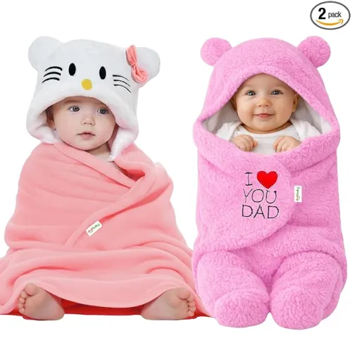 Image of OYO BABY Soft Cotton Baby Blanket Pack 