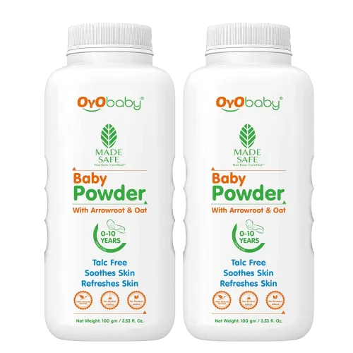 Image of OYO BABY Gentle Baby Powder (100gms * pack of 2).