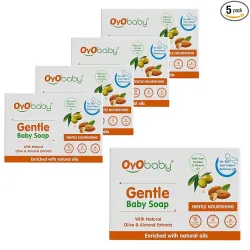 OYO BABY Gentle Baby Soap - Bathing Bar | For Baby’s Sensitive Skin | Gentle Cleansing, Skin-friendly 75gm (Pack of 2)