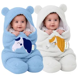 OYO BABY Newborn Baby Blanket Combo Pack – 2 Pcs Sleeping Bag