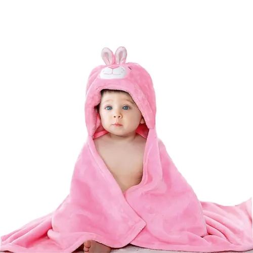 Image of OYO BABY Super Soft Fleece Baby Wrapper & Hooded Blanket