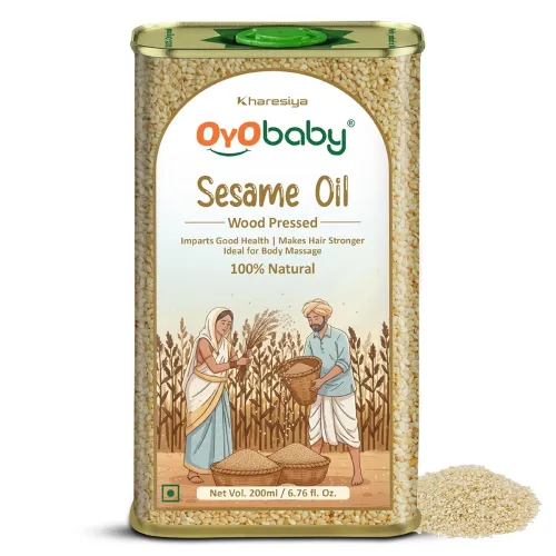 Image of OYO BABY Natural Baby Oil – Wood Pressed Sesame Oil, 200ml