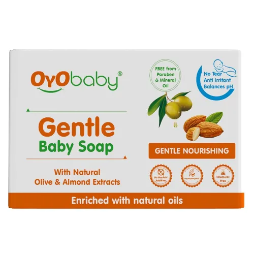 Image of OYO BABY Gentle Baby Bathing Soap Bar - 75g - Pack of 1