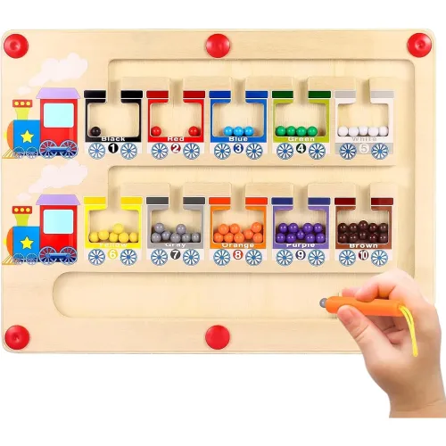 Image of P SQUARE Magnetic Color and Number Maze Toys