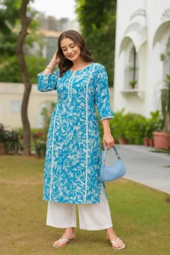 Image of P17 Women Kurta and Palazzo Set