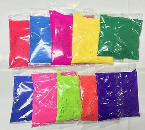 Image of Paaroots Pack of 10 Rangoli Powder (Multicolor)