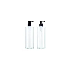 (Pack of 2) 500 ML Dispenser BOTTAL,Transparent Clear Empty Dispenser Bottles
