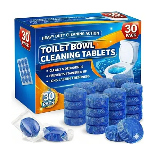 Image of Pack of 30 Automatic Flush Toilet Bowl Cleaner Tablets