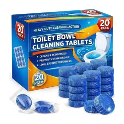 Pack of 30 Automatic Flush Toilet Bowl Cleaner Tablets