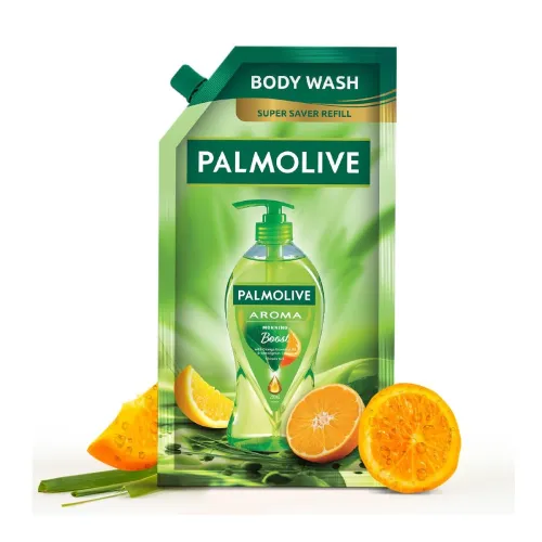 Image of Palmolive Aroma Morning Boost Body Wash For Women & Men, 750Ml Shower Gel Refill Pack, 100% Natural Citrus Essential Oil