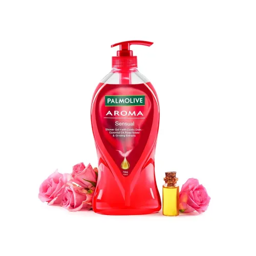 Image of Palmolive Rose, Orange Essential Oil & Ginseng Aroma Sensual Body Wash