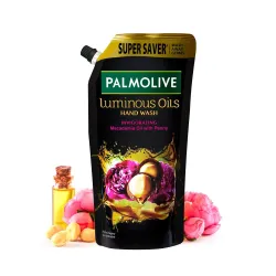 Palmolive Luminous Oils Invigorating Liquid Hand Wash, 750ml Refill Pack, With Macadamia Oil and Peony Extracts