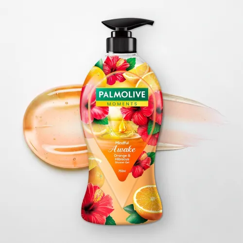 Image of Palmolive Moments Range Mindful Awake Body Wash, 750ml 