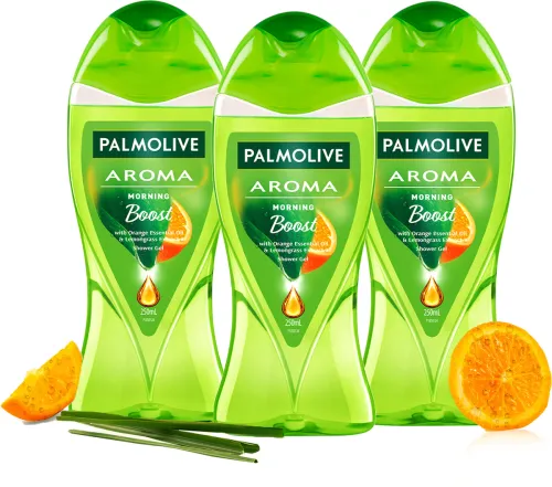 Image of PALMOLIVE Orange Essential Body Wash 3x250ml
