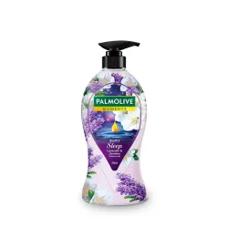 Palmolive Restful Sleep Body Wash, 750ml Shower Gel Single Pump Bottle, 100% Natural Lavender, Jasmine & Chamomile Extra