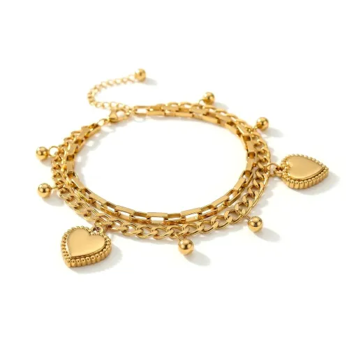 Image of PALMONAS Hearts All Over Bracelet for Women 