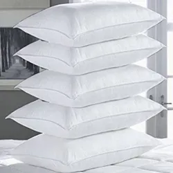 PALVIT Microfibre Sleeping Pillow Pack of 5 Abstract  (White)