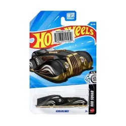 Pampam Toys Screamliner, Black and Gold Custom Hot Rod Toy Car, Vintage Style with Racing Number 9