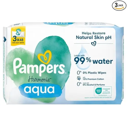 Image of Pampers Aqua Pure 144 Baby Wipes