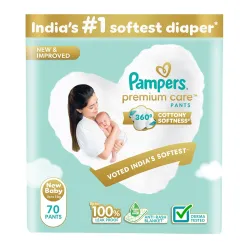 Pampers Premium Care Diapers (NB/XS) – 70 Count