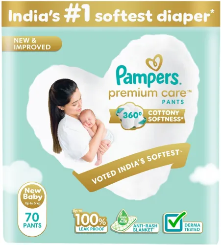 Image of Pampers Premium Care Pant Diapers - New Born (70 Pieces)