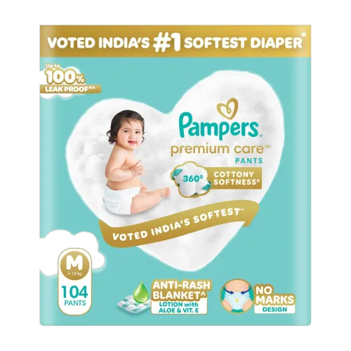 Image of Pampers Premium Care Pant Diapers - M (104 Pieces)