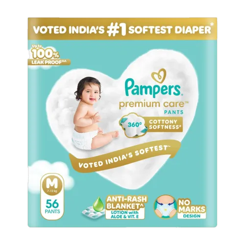 Image of Pampers Premium Care Pant Diapers - M (56 Pieces)