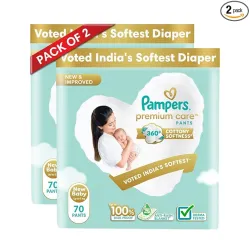 Pampers Premium Care Pants NB/XS (70x2)