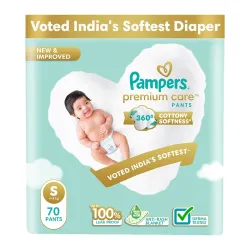 Pampers Premium Care Baby Diapers S Size (70 Count)