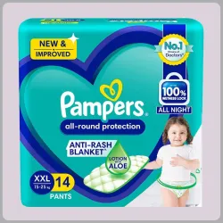 Pampers Soft Baby Diapers XXL 14 Pieces