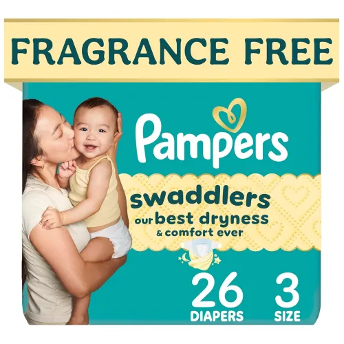 Image of Pampers Swaddlers Disposable Baby Diapers