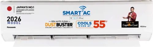 Image of Panasonic 2026 Model 1.5 Ton 4 Star Split Inverter with Wi-fi AC (CS-NU18BKY4WX /CU-NU18BKY4WX, White)