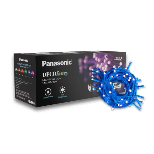 Image of Panasonic Plastic Deco Fancy 10 Mtr LED String Light for Diwali, Decorative LED String Light for Ganesh Chaturthi, Chris