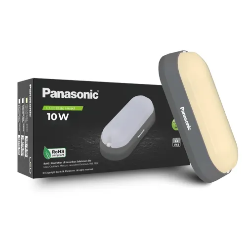 Image of Panasonic 10W LED Outdoor Waterproof Bulkhead Light 