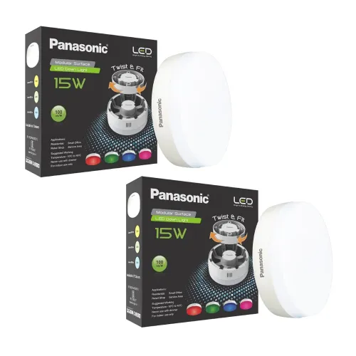 Image of Panasonic 15W LED Round Downlight for Ceiling