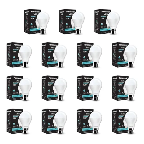 Image of Panasonic 18W LED Bulb B22 Base (6500K Cool Day Light, Pack of 15)