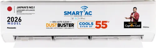 Image of Panasonic 2026 Model 1.5 Ton 3 Star Split Inverter with Wi-fi Smart