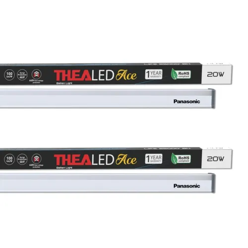 Image of Panasonic 20W TheaLED Batten 6500K Tube Light 20W pack of 2